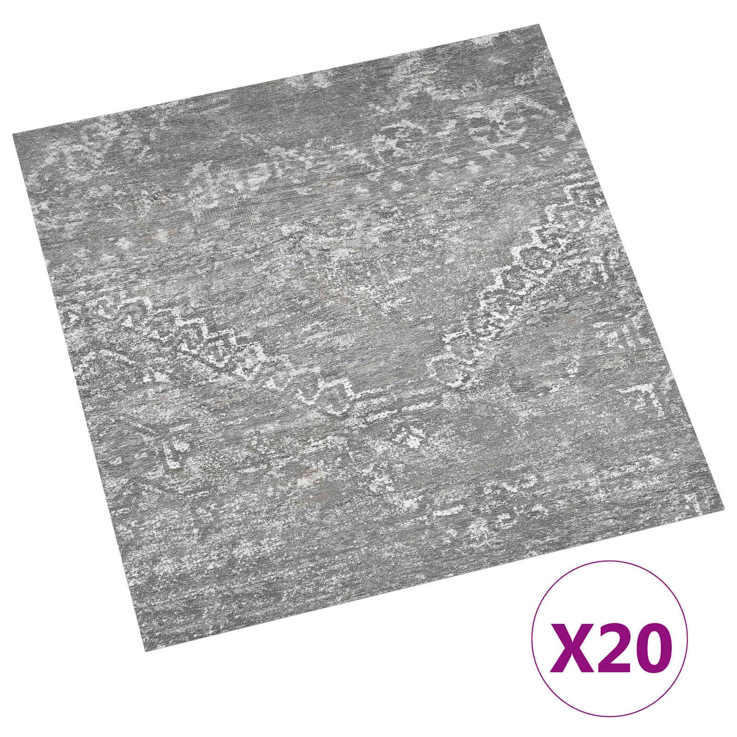 Öntapadós Padló Panelek 30,5 x 30,5 cm 20 pcs PVC Betonszürke