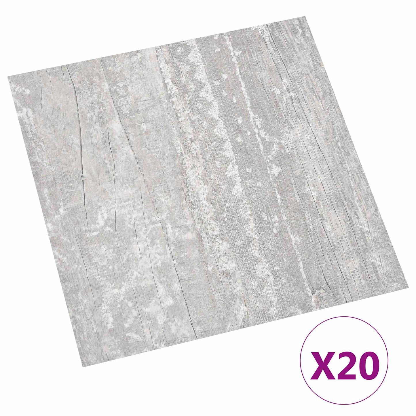 Öntapadós Padló Panelek 30,5 x 30,5 cm 20 pcs PVC Szürke