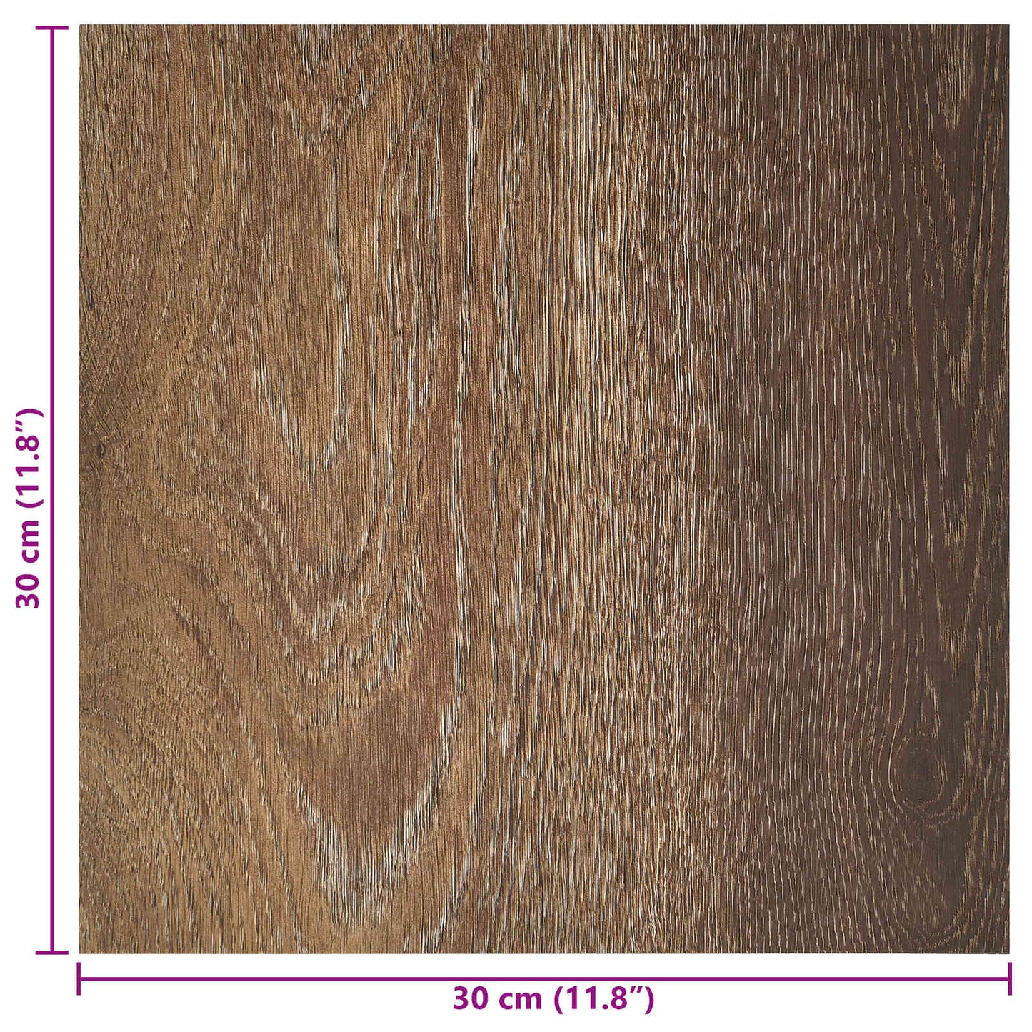 Öntapadós Padló Panelek 30,5 x 30,5 cm 20 pcs PVC Barna