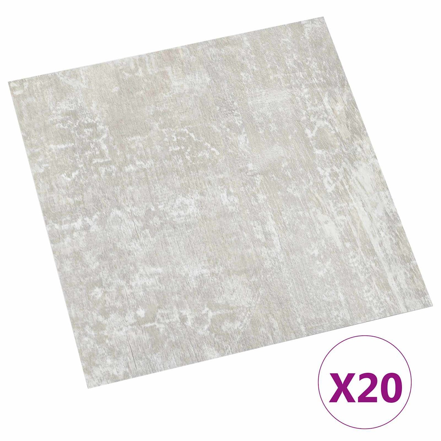 Öntapadós Padló Panelek 30,5 x 30,5 cm 20 pcs PVC Világosszürke