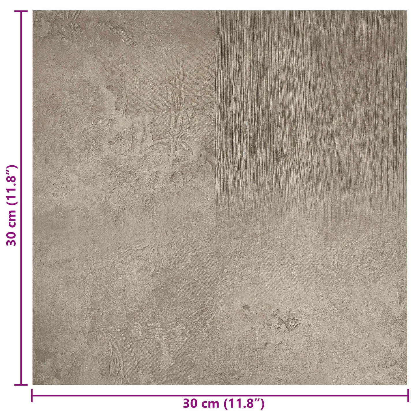 Öntapadós Padló Panelek 30,5 x 30,5 cm 20 pcs PVC