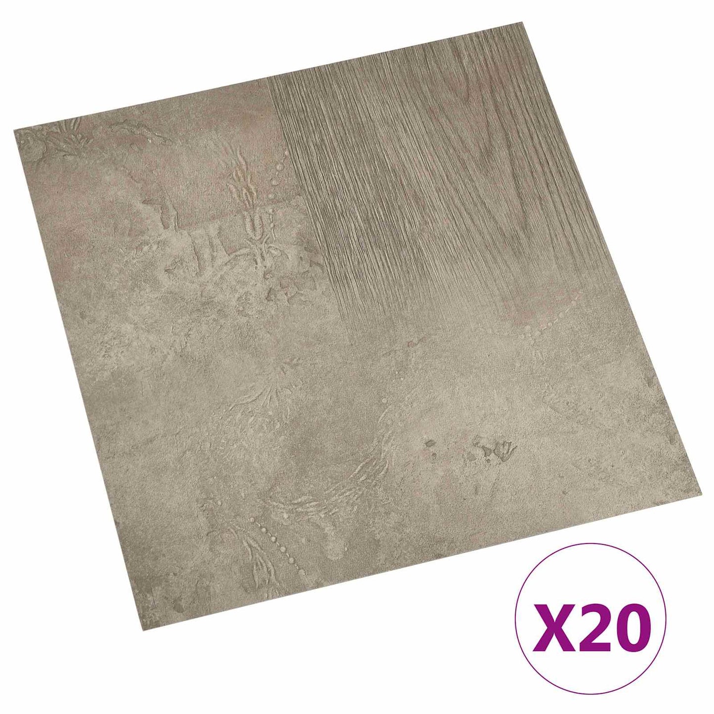 Öntapadós Padló Panelek 30,5 x 30,5 cm 20 pcs PVC