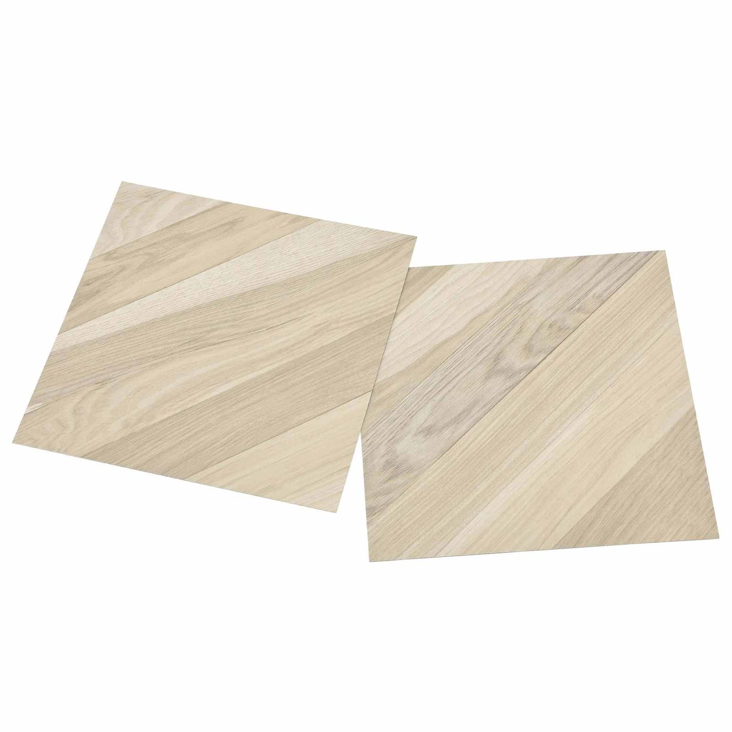 Öntapadós Padló Panelek 30,5 x 30,5 cm 20 pcs PVC Beige Csíkos