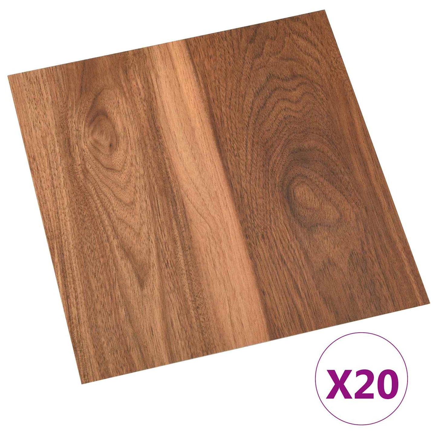 Öntapadós Padló Panelek 30,5 x 30,5 cm 20 pcs PVC Fa Szín