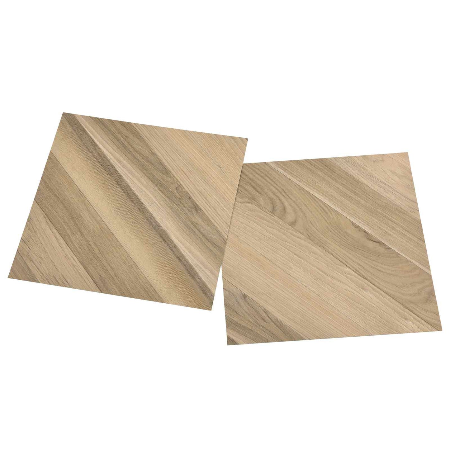 Öntapadós Padló Panelek 30,5 x 30,5 cm 20 pcs PVC Barna Csíkos