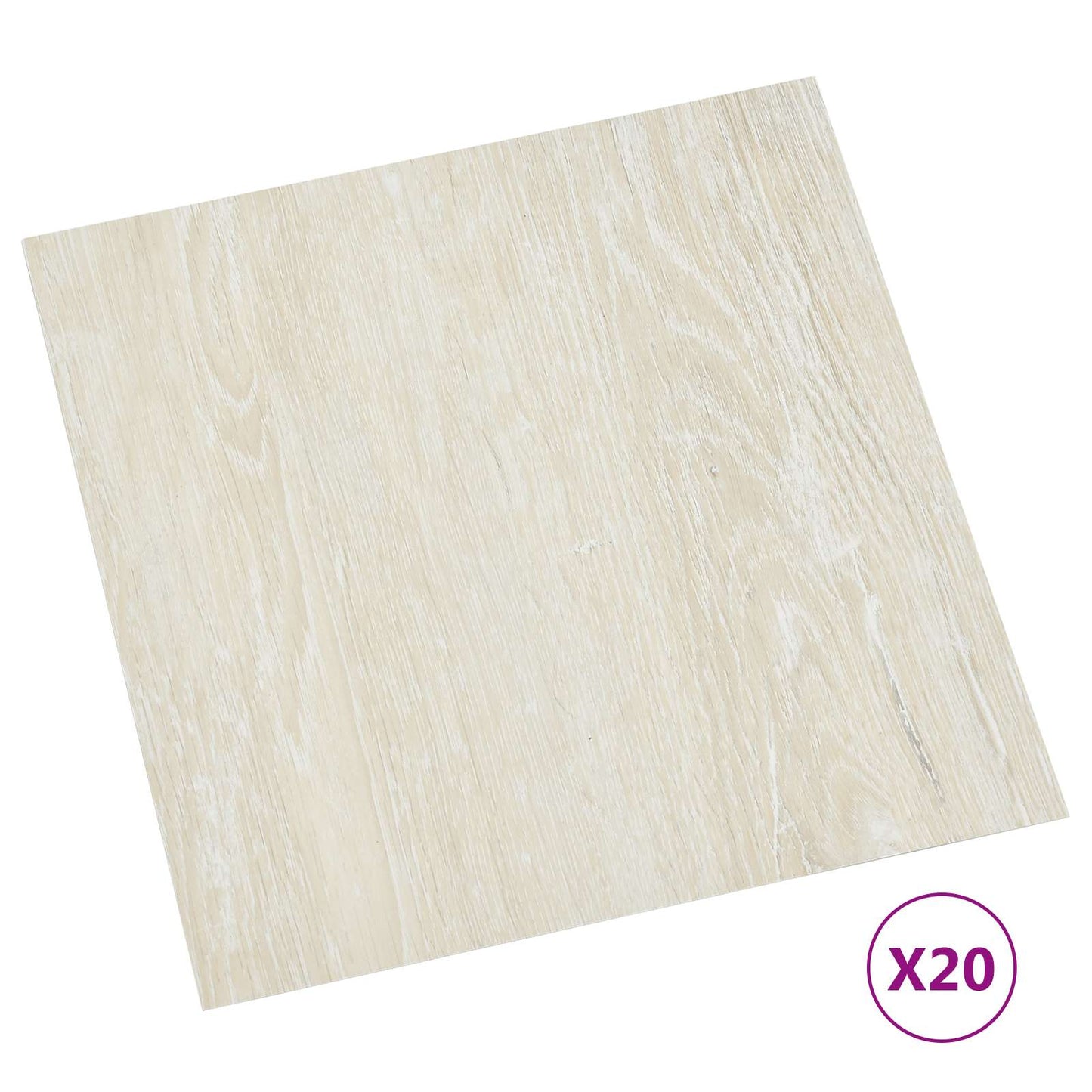 Öntapadós Padló Panelek 30,5 x 30,5 cm 20 pcs PVC Krémszínű