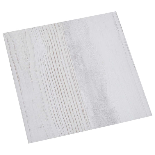 Öntapadós Padló Panelek 30,5 x 30,5 cm 20 pcs PVC Fehér és Fa