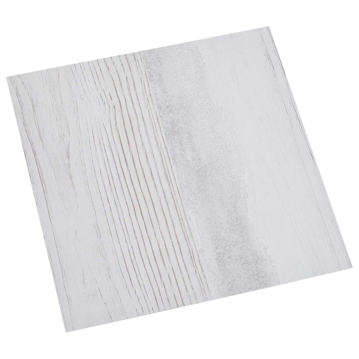 Öntapadós Padló Panelek 30,5 x 30,5 cm 20 pcs PVC Fehér és Fa