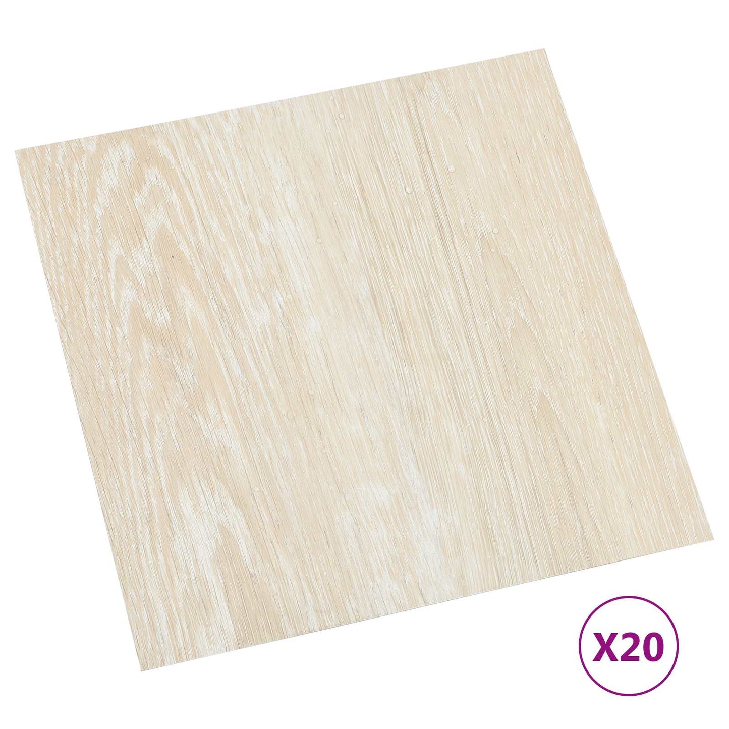 Öntapadós Padló Panelek 30,5 x 30,5 cm 20 pcs PVC Fehér és Bézs