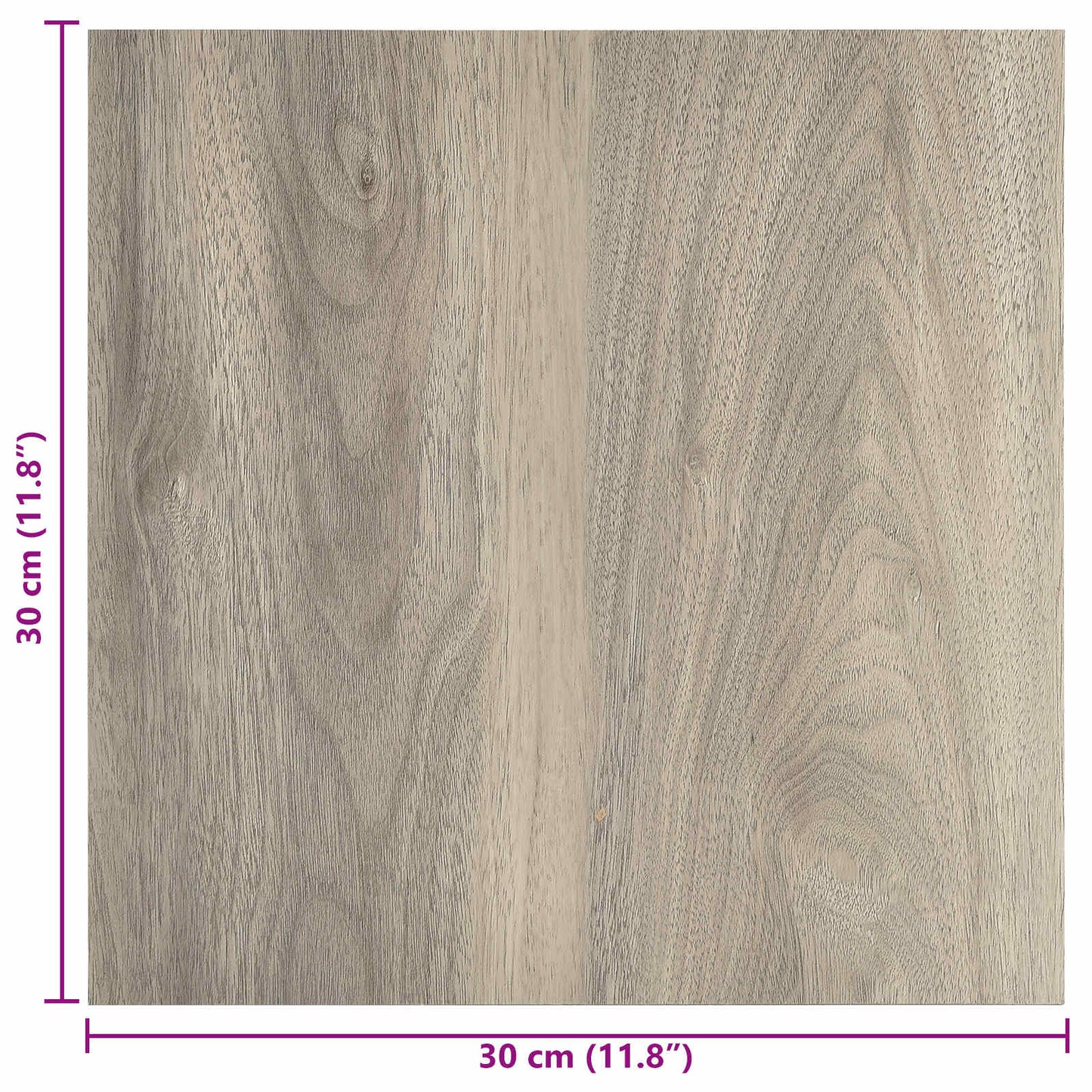 Öntapadós Padló Panelek 30,5 x 30,5 cm 20 pcs PVC Fekete és Fa