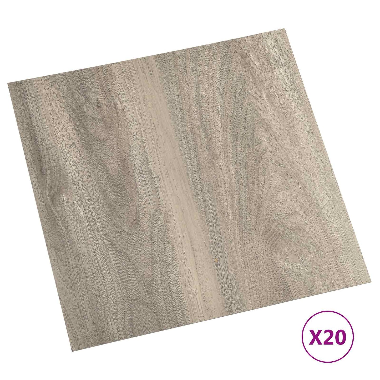 Öntapadós Padló Panelek 30,5 x 30,5 cm 20 pcs PVC Fekete és Fa