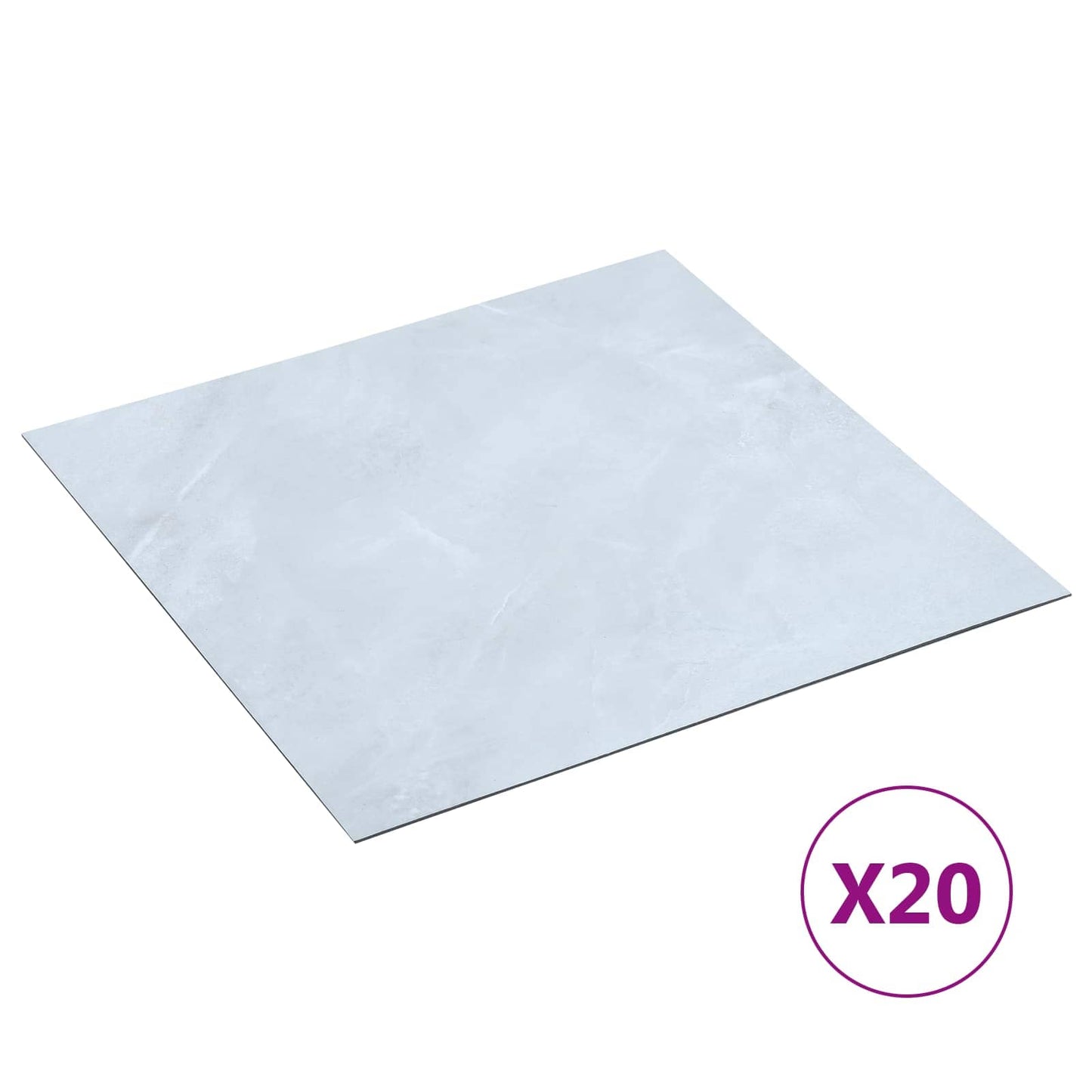 Öntapadós Padló Panelek 30,5 x 30,5 cm 20 pcs PVC Fehér márvány