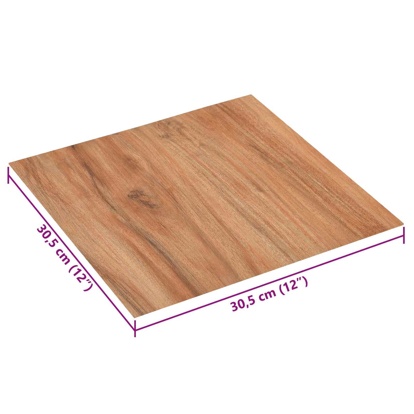 Öntapadós Padló Panelek 30,5 x 30,5 cm 20 pcs PVC Világos fa