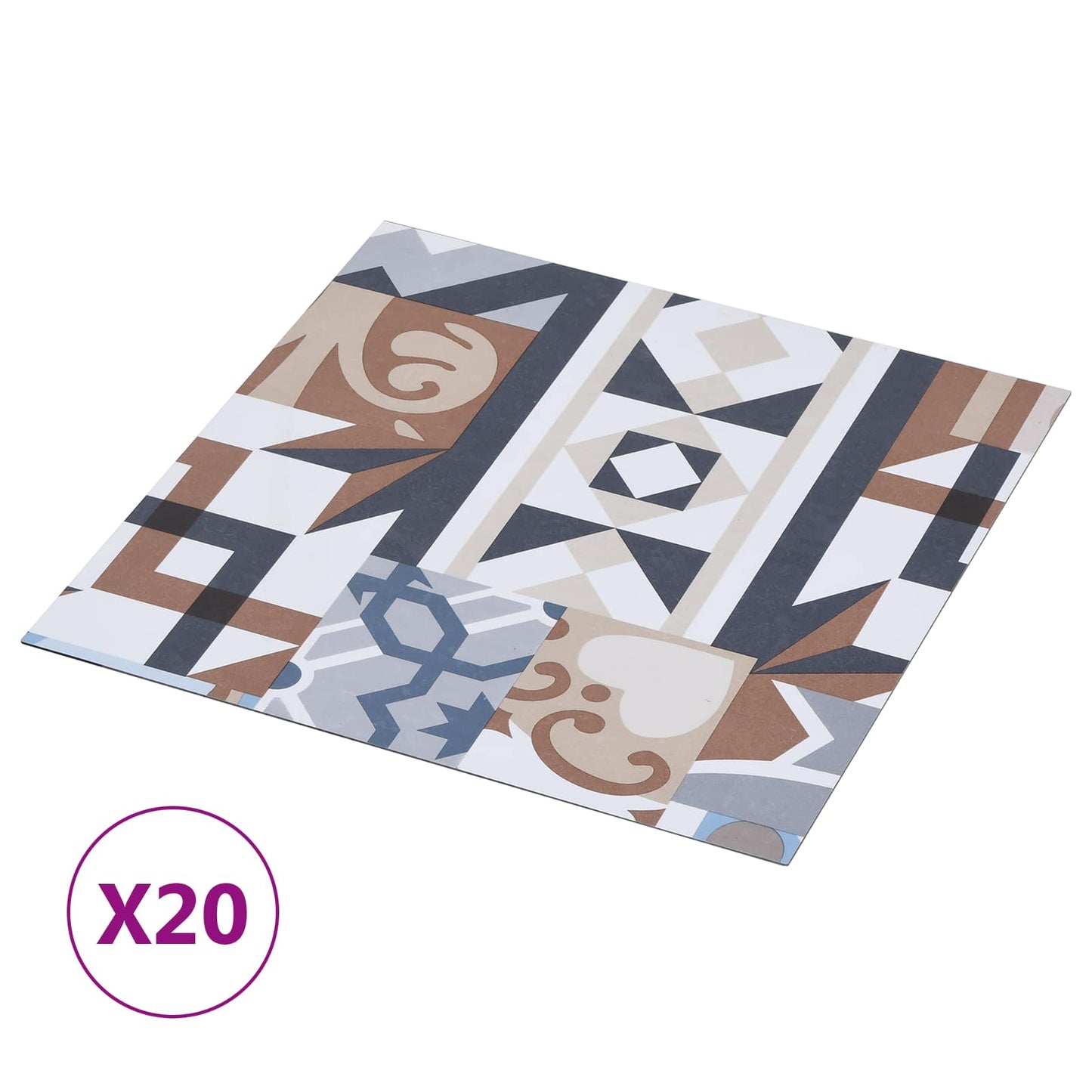 Öntapadós Padló Panelek 30,5 x 30,5 cm 20 pcs PVC