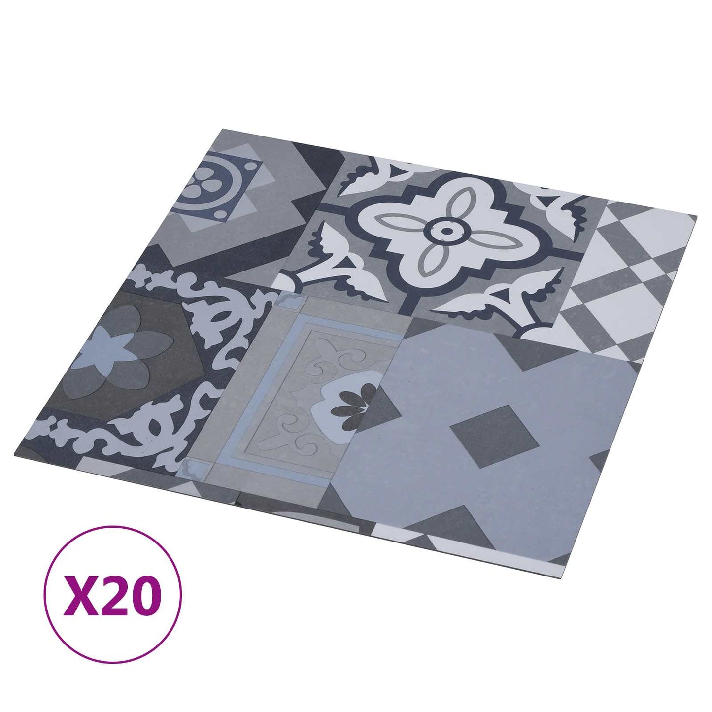 Öntapadós Padló Panelek 30,5 x 30,5 cm 20 pcs PVC
