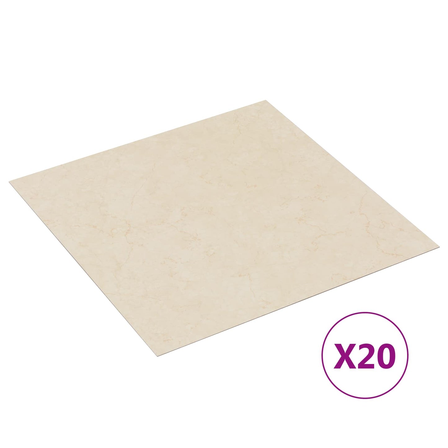 Öntapadós Padló Panelek 30,5 x 30,5 cm 20 pcs PVC Világos sárga
