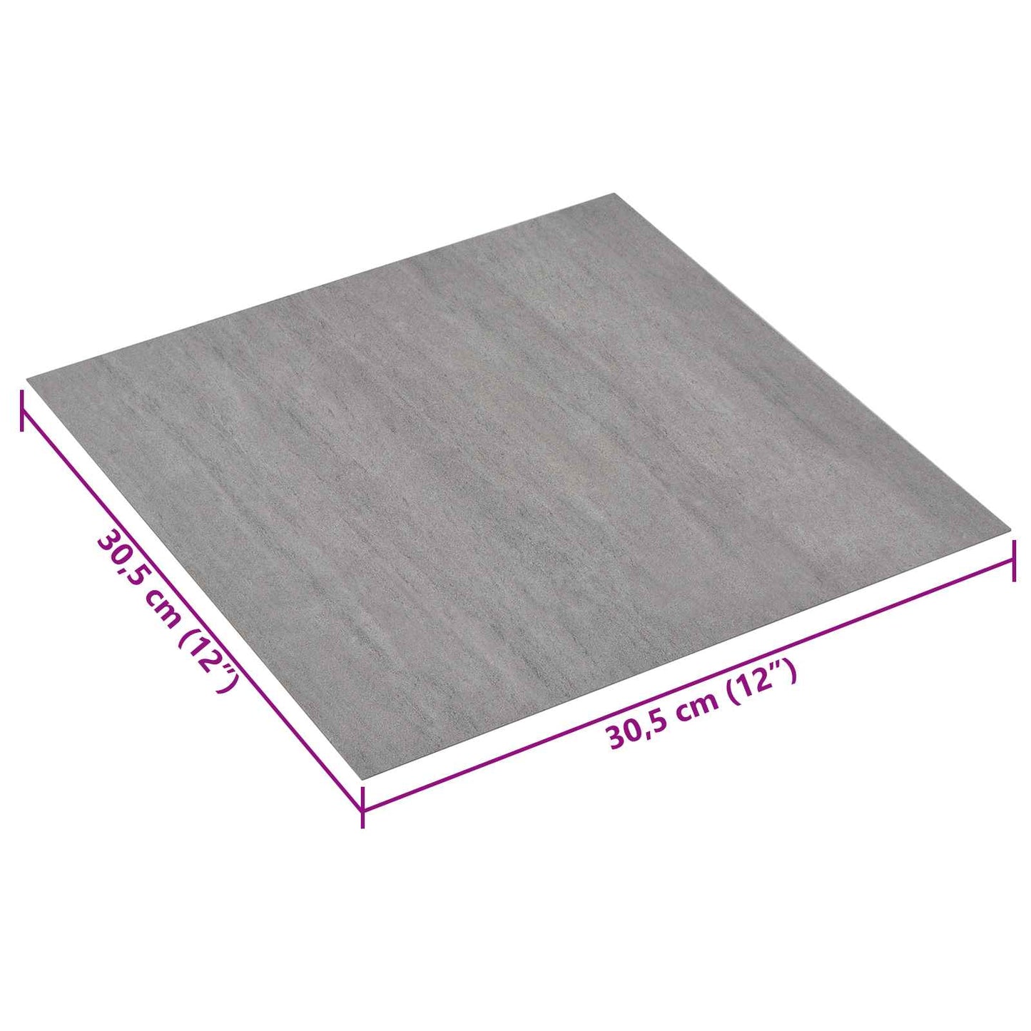 Öntapadós Padló Panelek 30,5 x 30,5 cm 20 pcs PVC Szürke és Fa