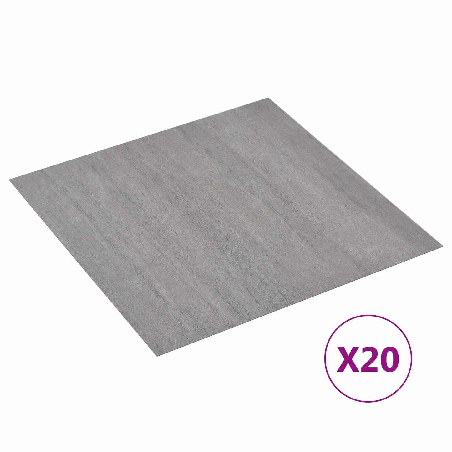 Öntapadós Padló Panelek 30,5 x 30,5 cm 20 pcs PVC Szürke és Fa