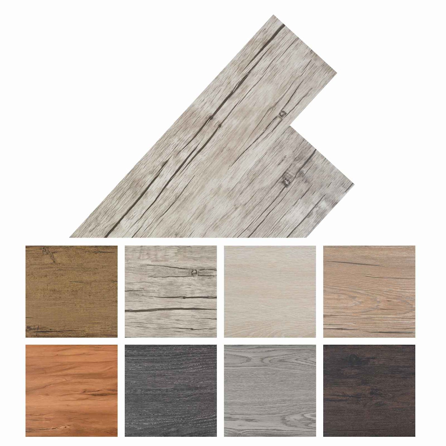 Öntapadós PVC Padló Deszkák 30,5 x 61 cm 28 pcs PVC