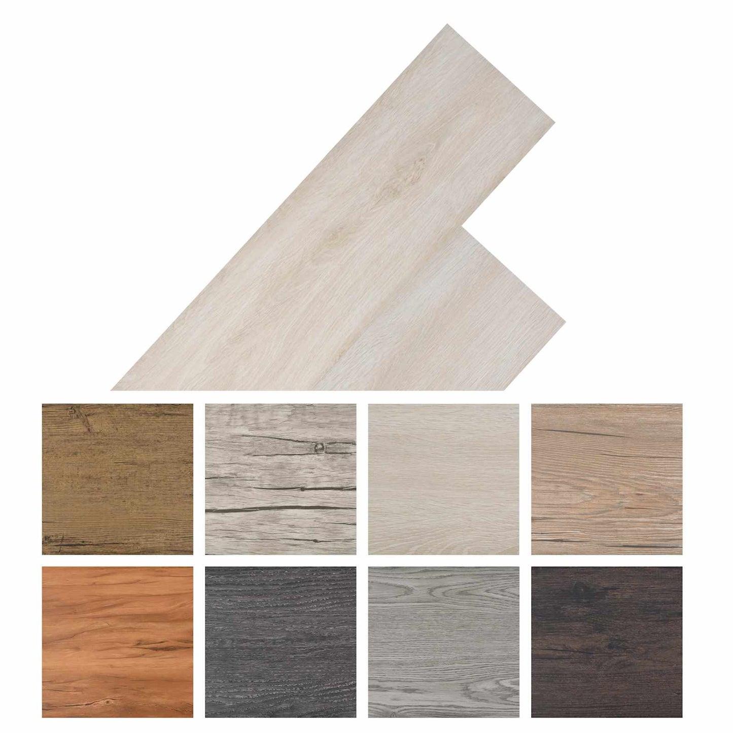 Öntapadós PVC Padló Deszkák 30,5 x 61 cm 28 pcs PVC Bükkbarna
