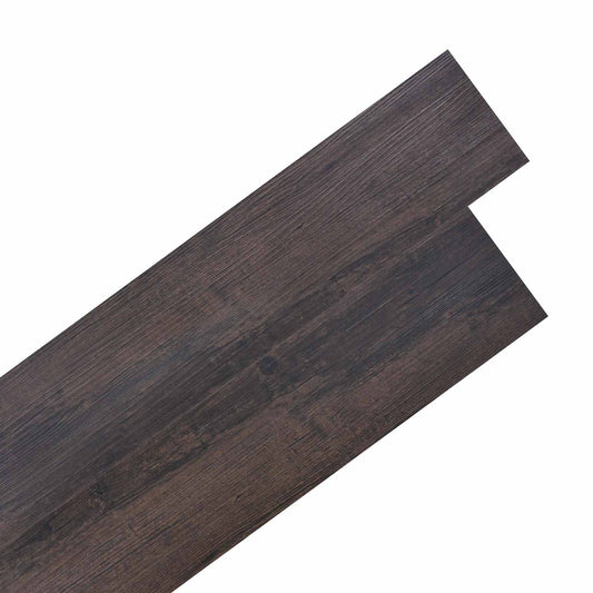 Öntapadós PVC Padló Deszkák 30,5 x 61 cm 28 pcs PVC Sötét Barna