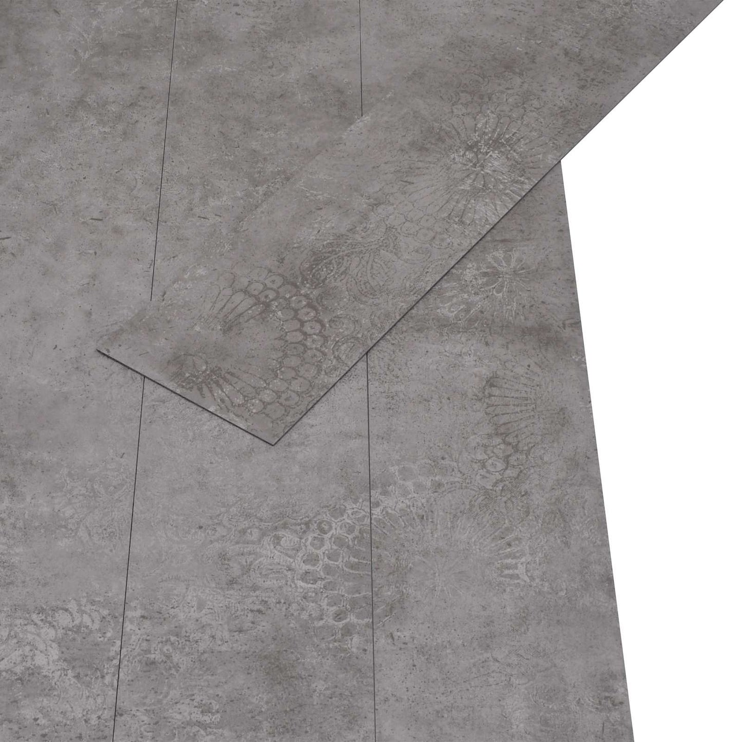 Öntapadós PVC Padló Deszkák 30,5 x 61 cm 28 pcs PVC Betonszürke