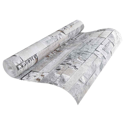 3D Kő Tapéta Szürke 10 x 0,53 m Nem Szőtt Szövet