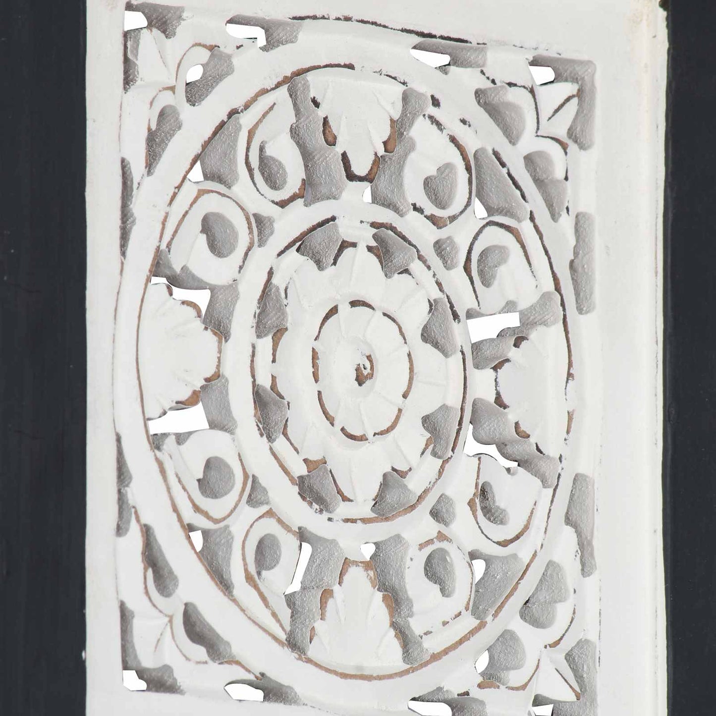 Művészeti Dekoráció Fekete és Fehér 40 x 40 x 1,5 cm Mérnöki fa