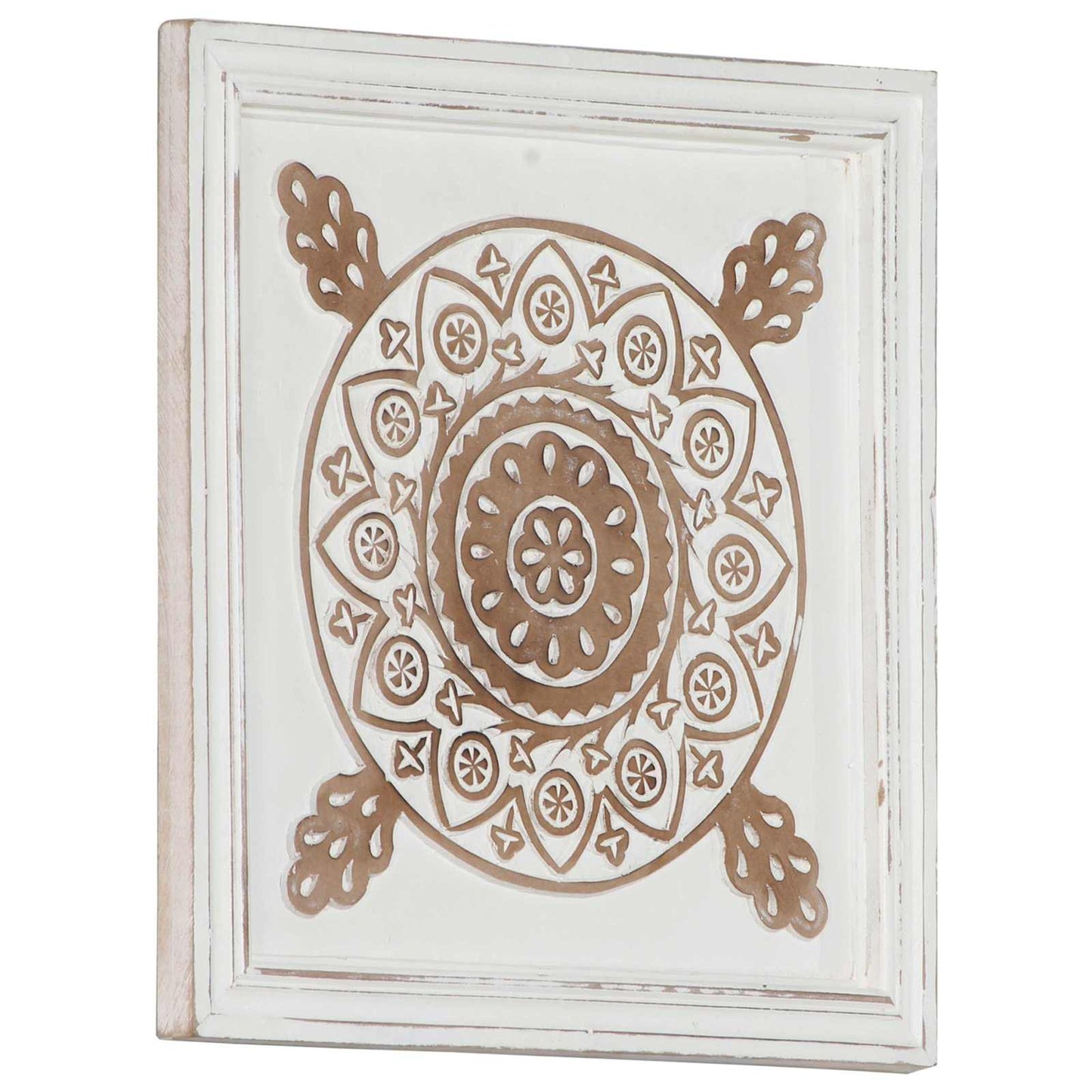 Művészeti Dekoráció 2 pcs Barna és fehér 40 x 40 x 1,5 cm