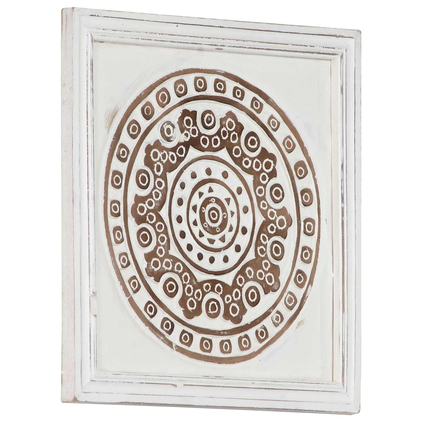 Művészeti Dekoráció 2 pcs Barna és fehér 40 x 40 x 1,5 cm