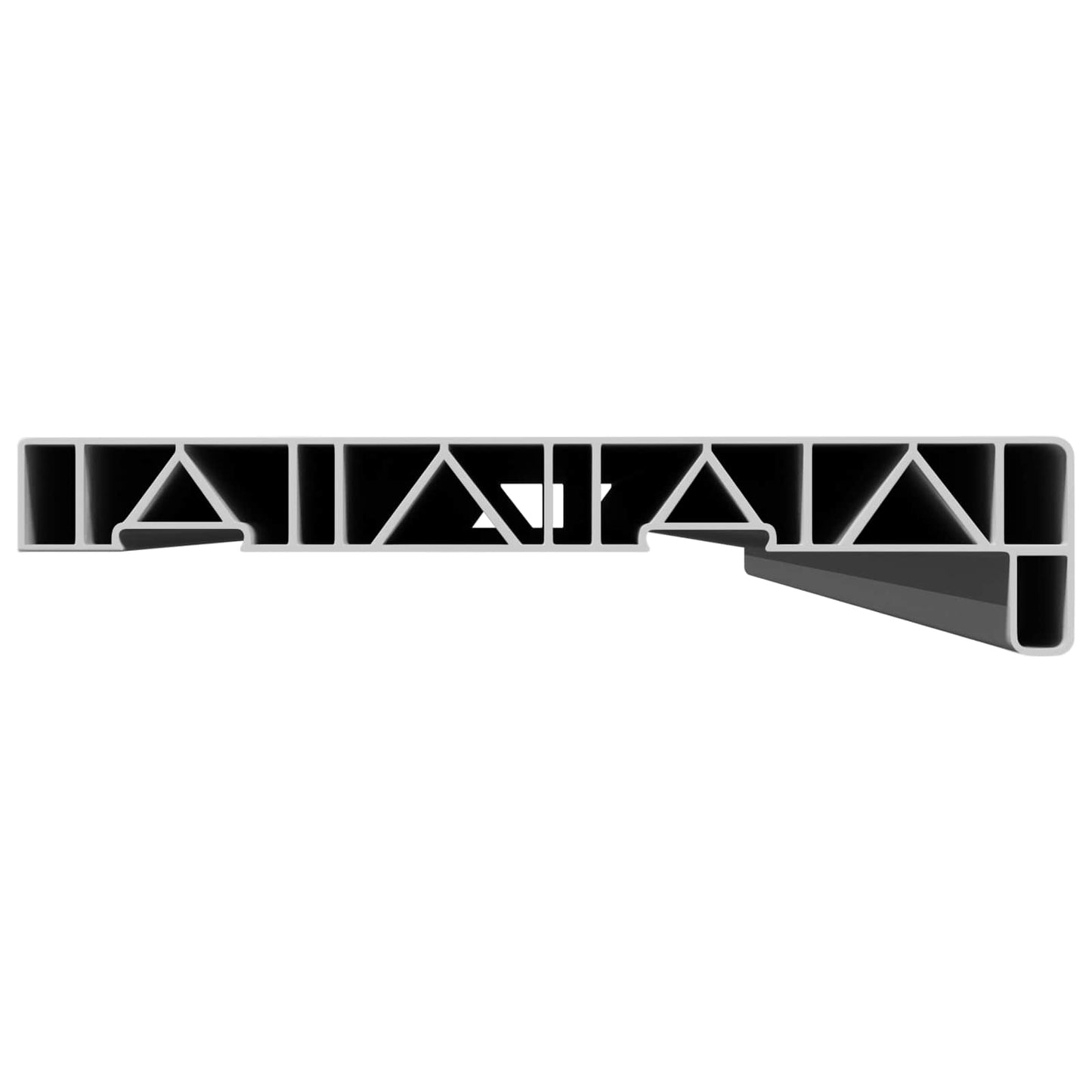 Ablakpárkány Fehér 120 x 20 x 4,5 cm PVC