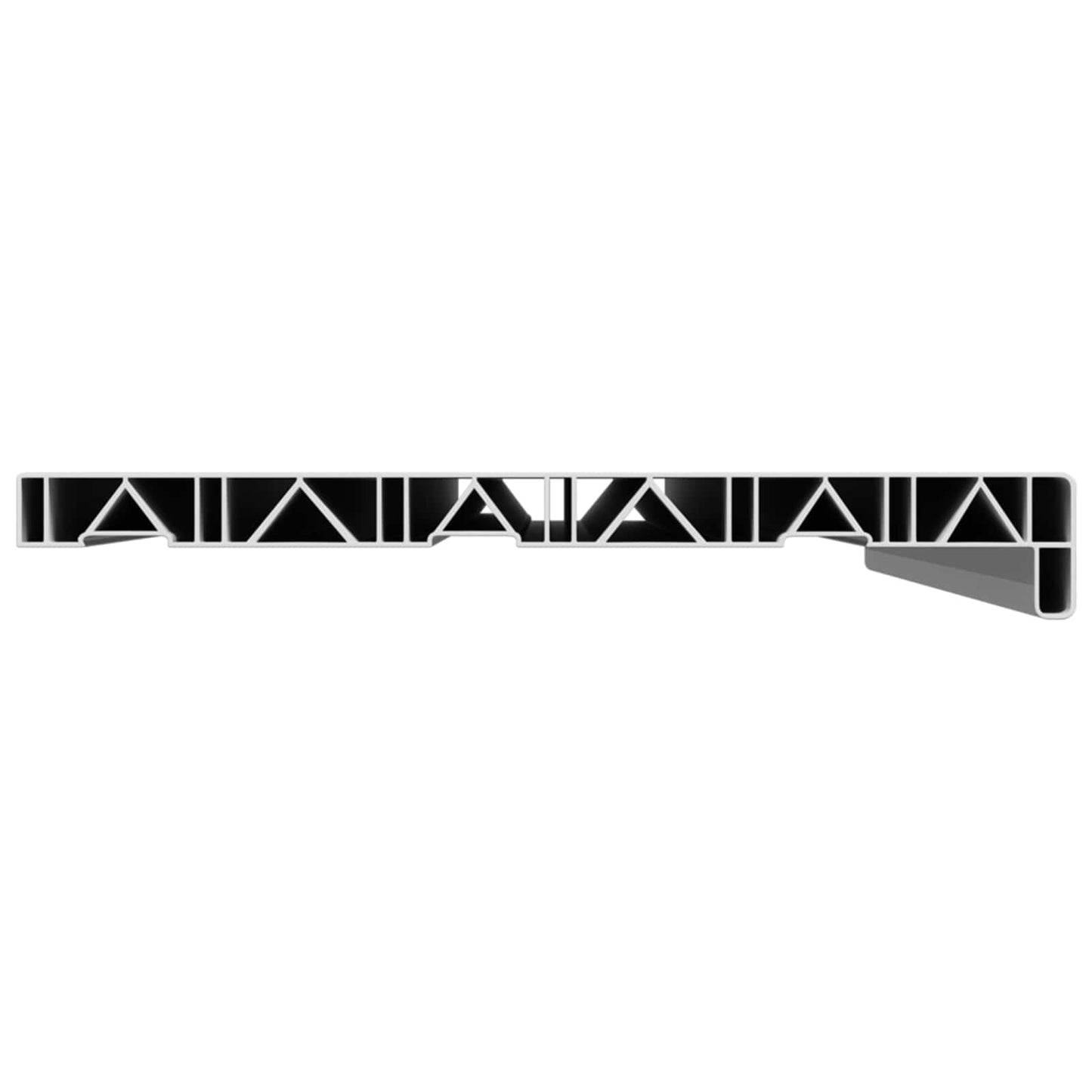 Ablakpárkány Fehér 80 x 30 x 4,5 cm PVC
