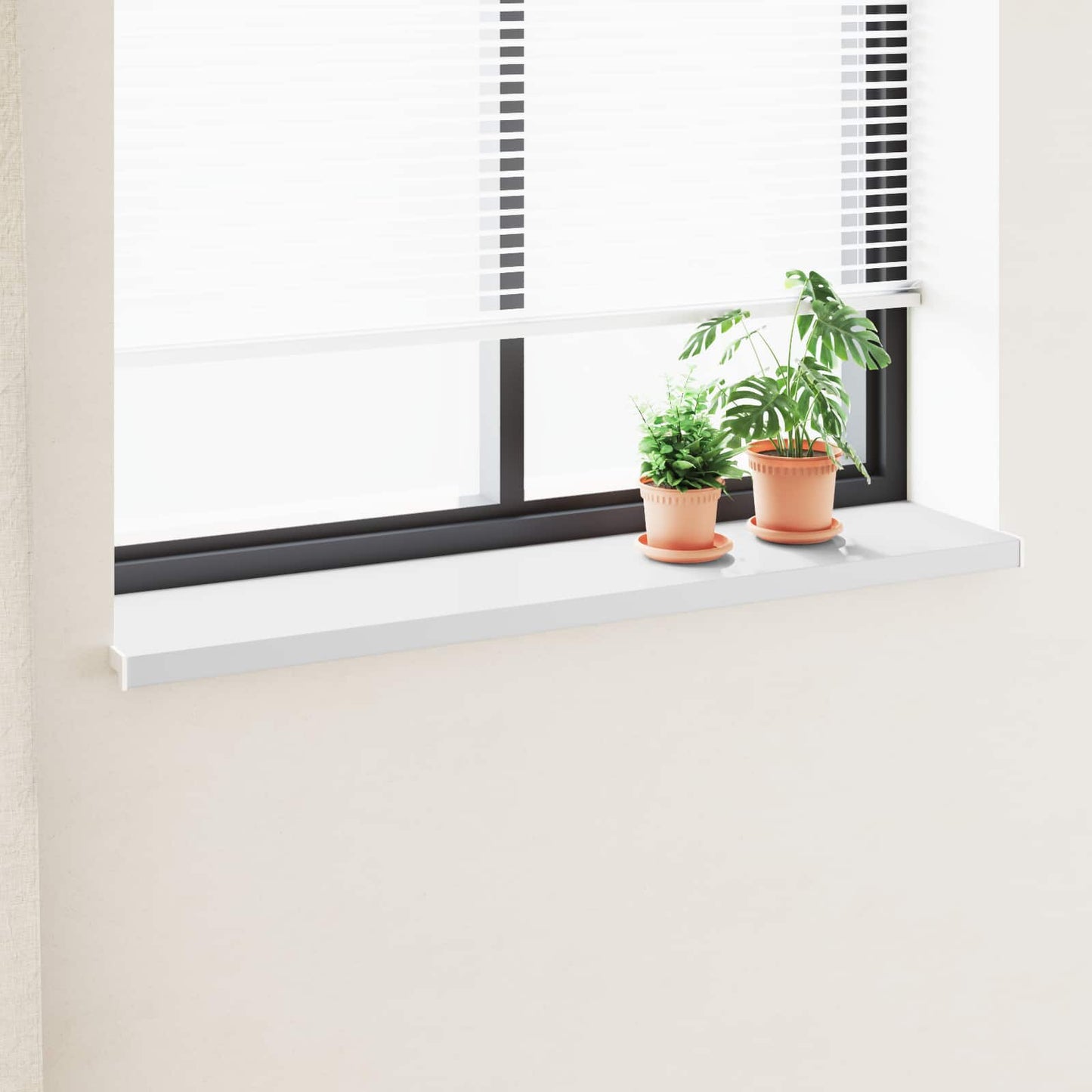 Ablakpárkány Fehér 140 x 35 x 4,5 cm PVC