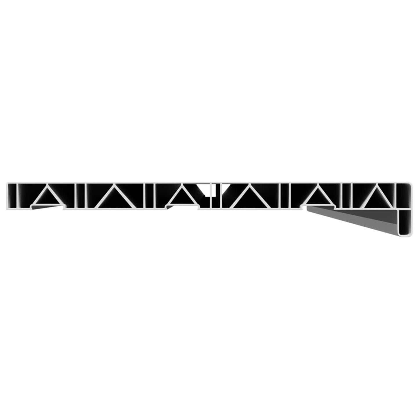 Ablakpárkány Fehér 160 x 35 x 4,5 cm PVC