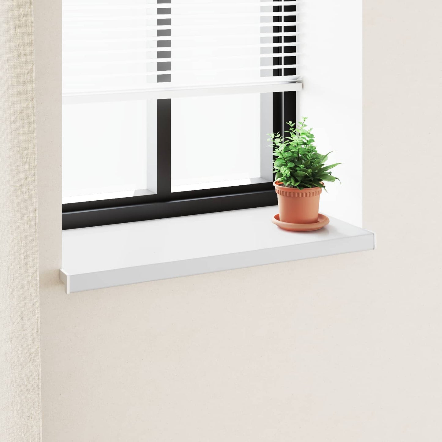 Ablakpárkány Fehér 60 x 40 x 4,5 cm PVC