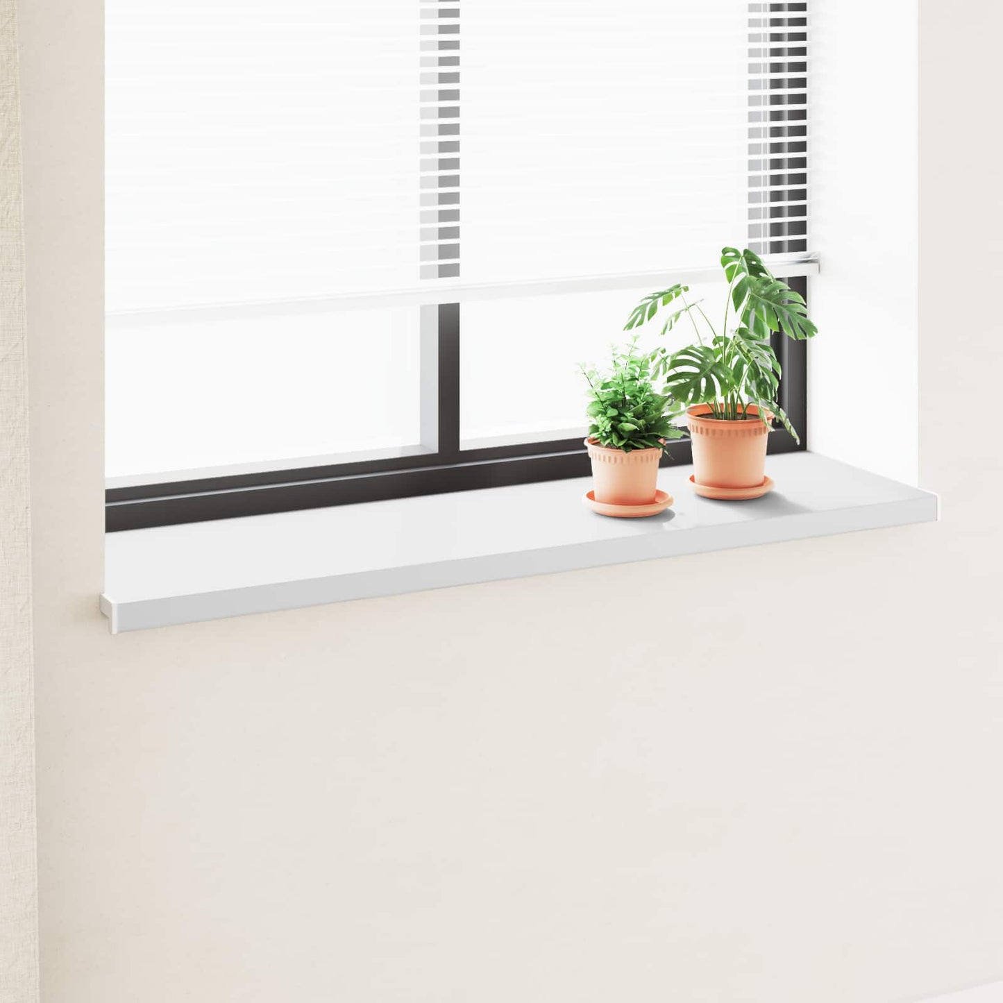 Ablakpárkány Fehér 120 x 40 x 4,5 cm PVC