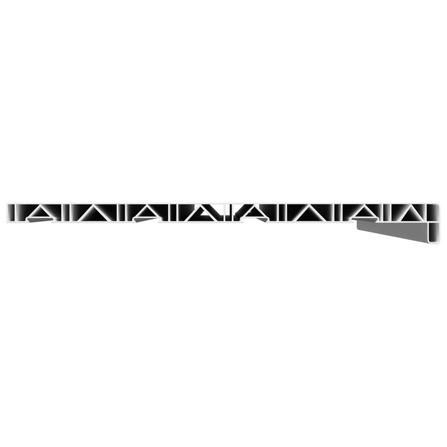 Ablakpárkány Fehér 60 x 45 x 4,5 cm PVC