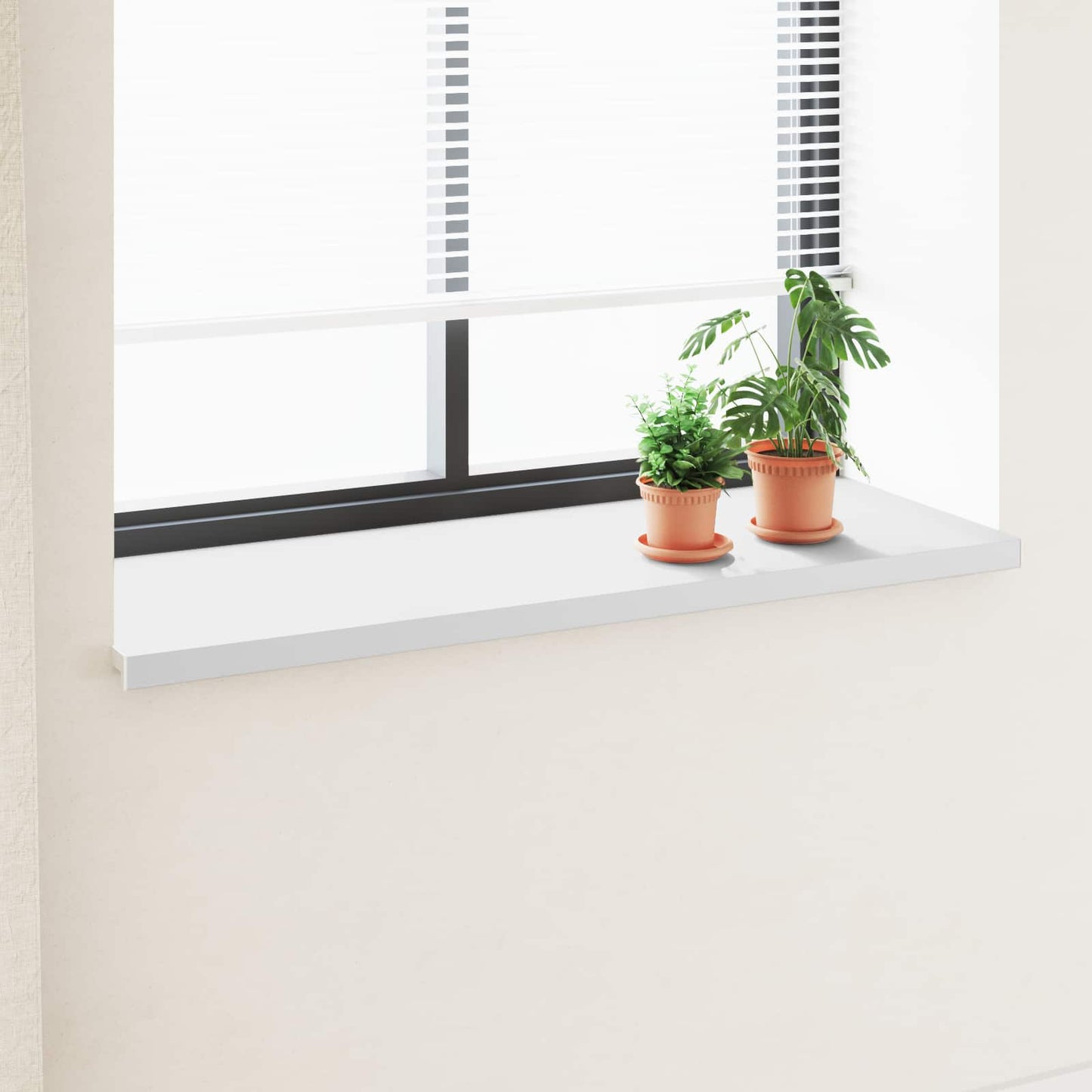 Ablakpárkány Fehér 160 x 50 x 4,5 cm PVC