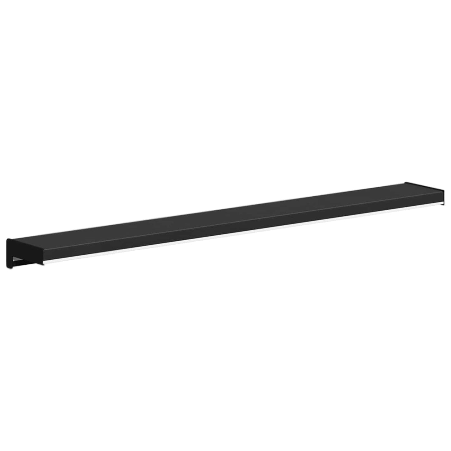 Ablakpárkány Fekete fa erezetű 80 x 10 x 4,5 cm PVC
