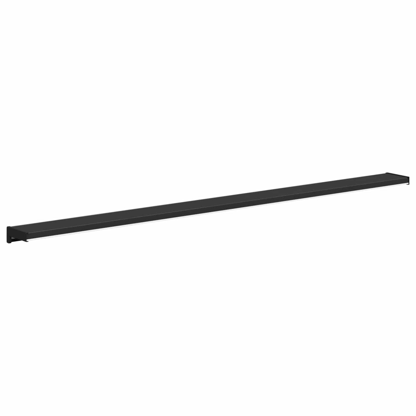 Ablakpárkány Fekete fa erezetű 120 x 10 x 4,5 cm PVC