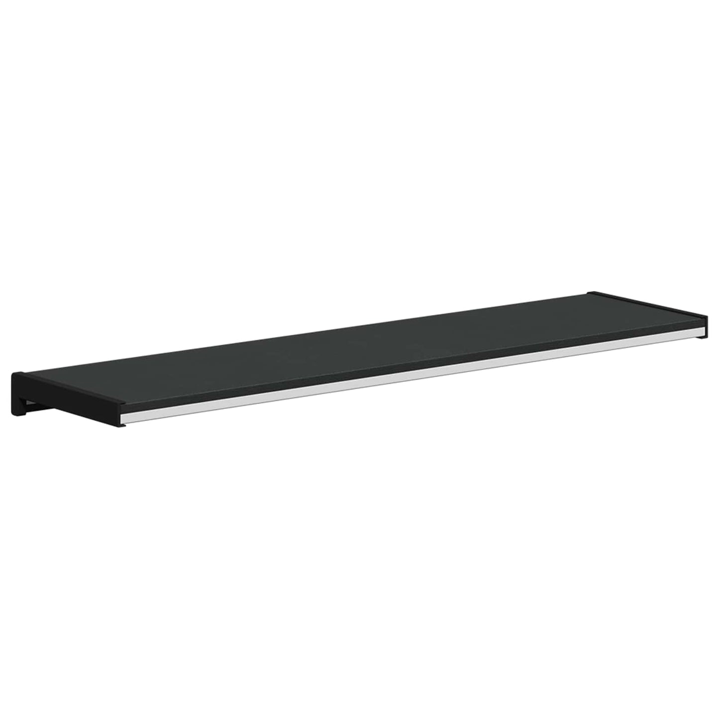 Ablakpárkány Fekete fa erezetű 100 x 20 x 4,5 cm PVC