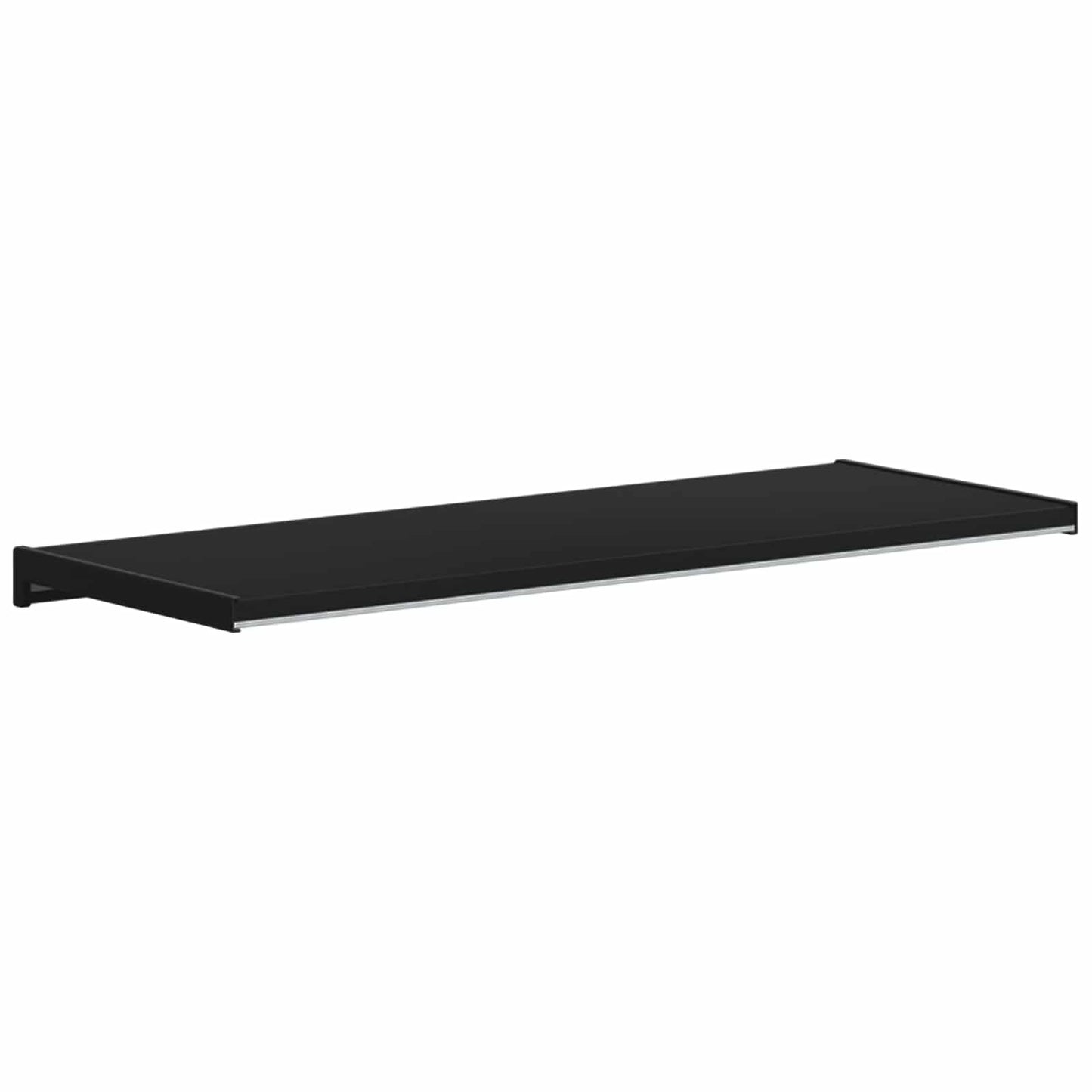 Ablakpárkány Fekete fa erezetű 80 x 30 x 4,5 cm PVC