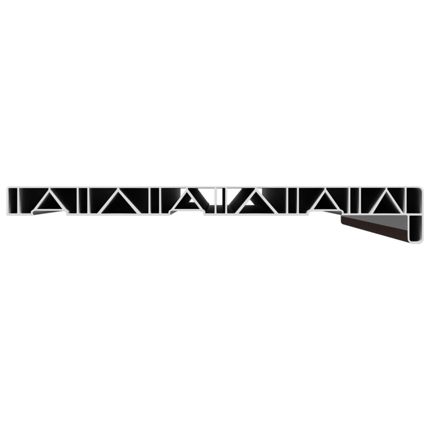 Ablakpárkány Barna fa 60 x 30 x 4,5 cm PVC