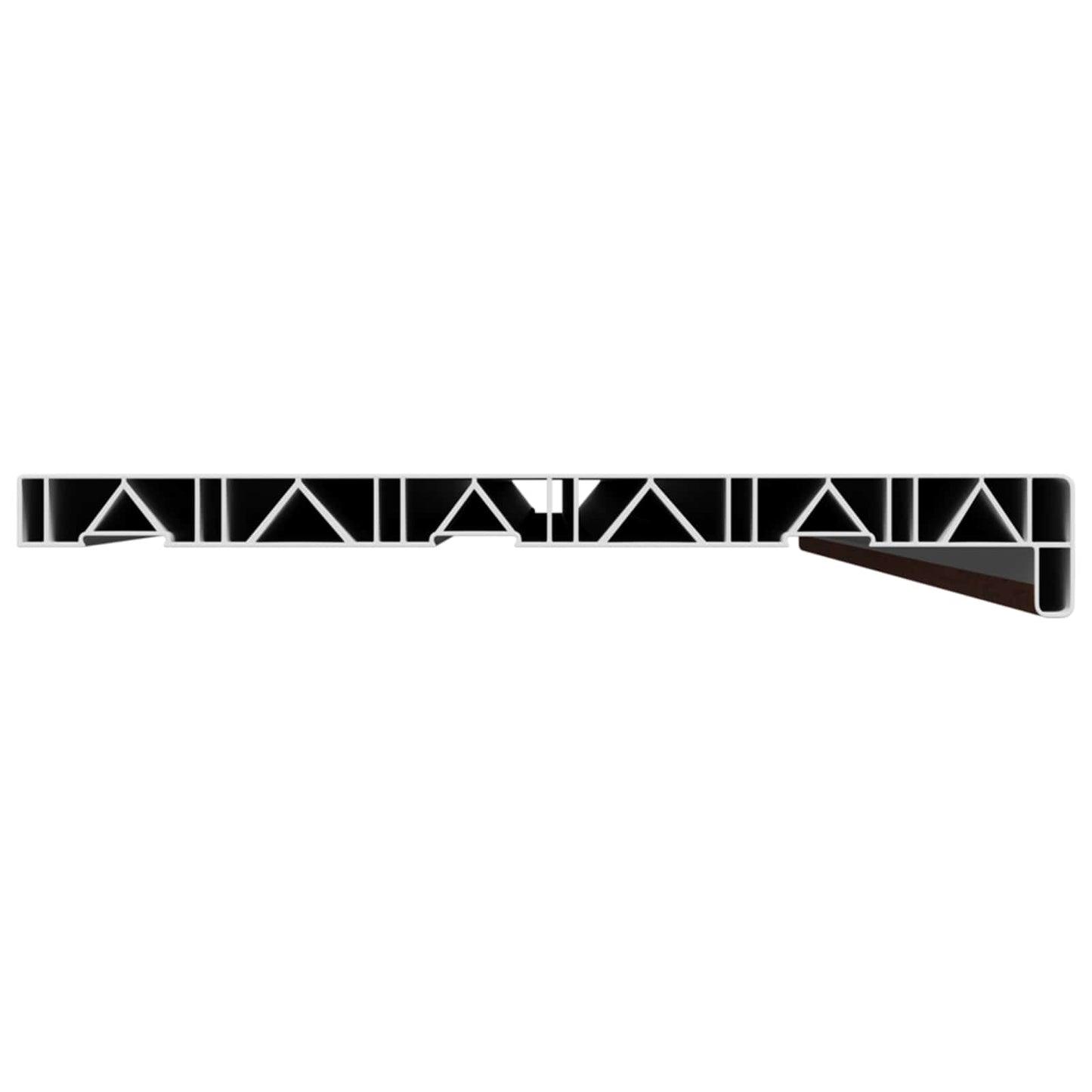 Ablakpárkány Barna fa 160 x 30 x 4,5 cm PVC