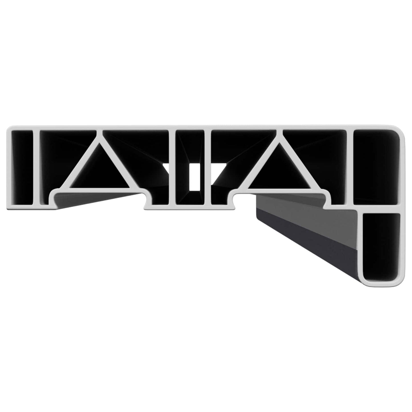Ablakpárkány Antracit fa erezettel 120 x 10 x 4,5 cm PVC