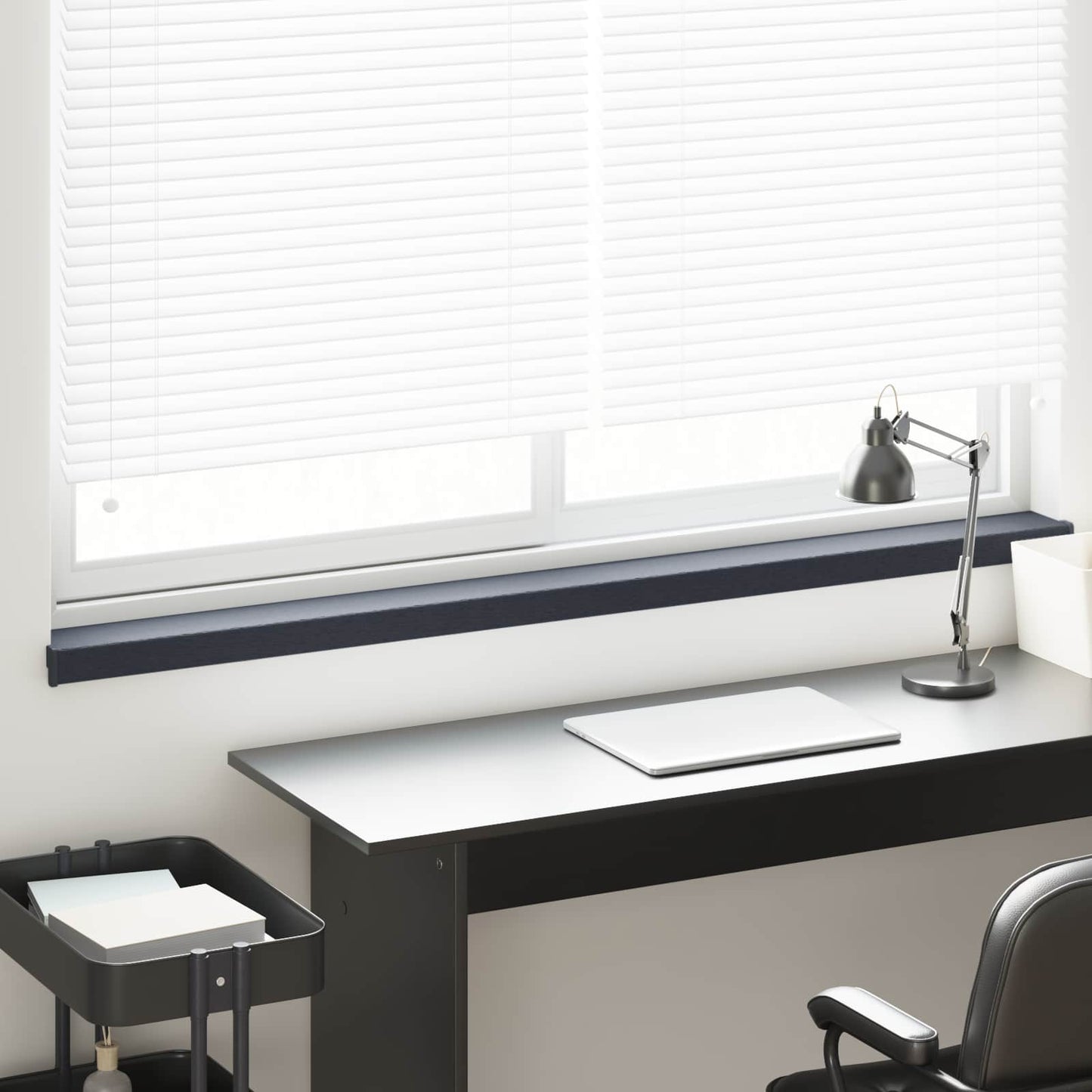 Ablakpárkány Antracit fa erezettel 140 x 15 x 4,5 cm PVC