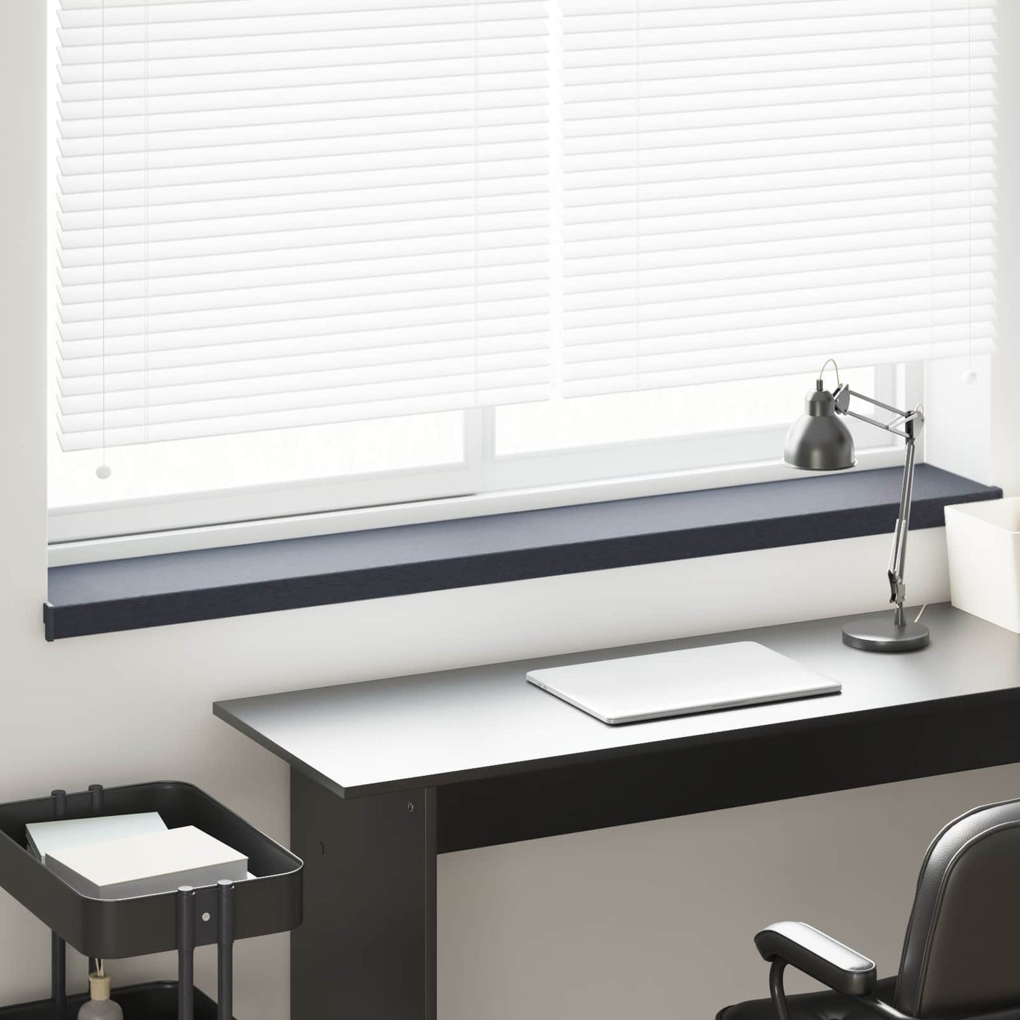 Ablakpárkány Antracit fa erezettel 120 x 20 x 4,5 cm PVC