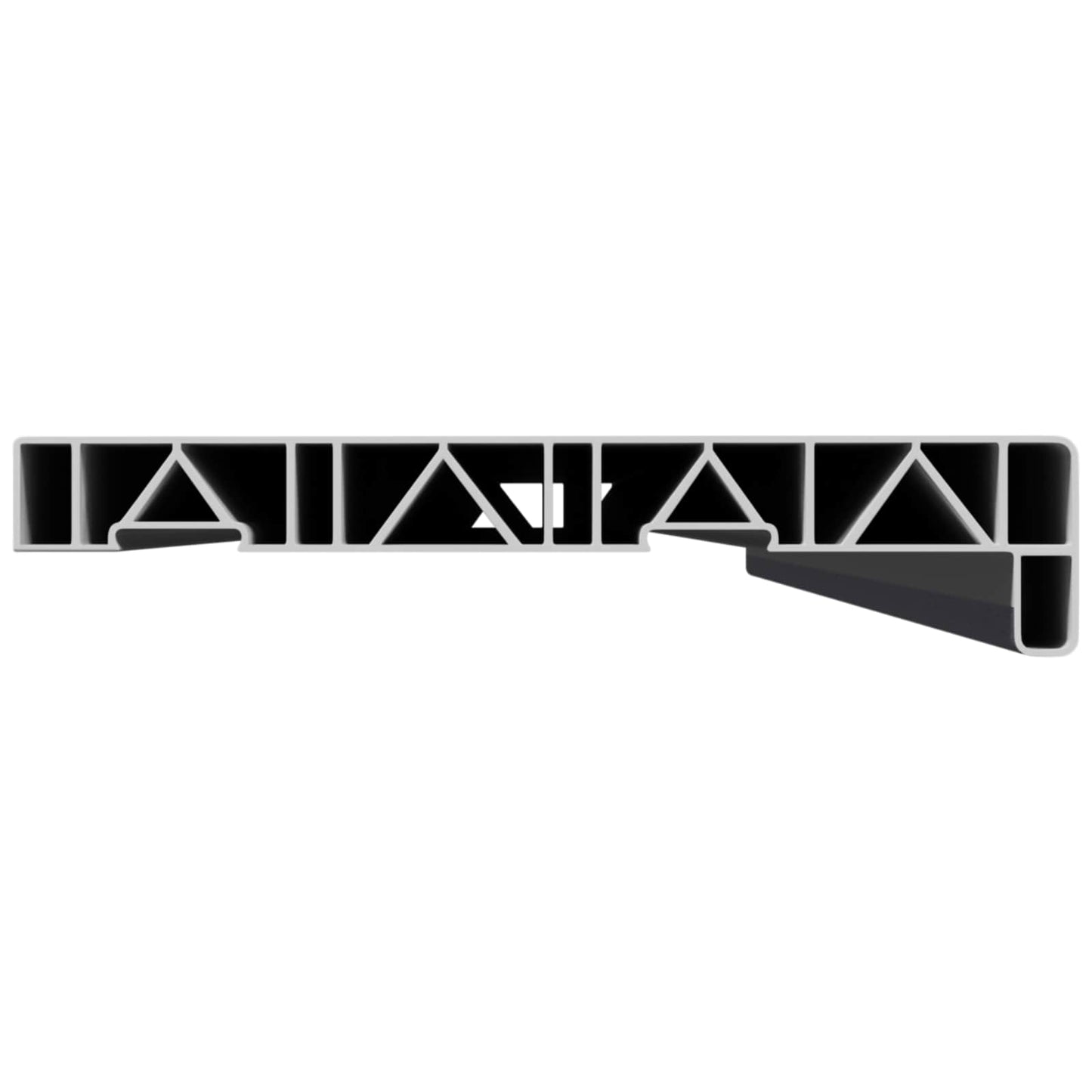 Ablakpárkány Antracit fa erezettel 160 x 20 x 4,5 cm PVC