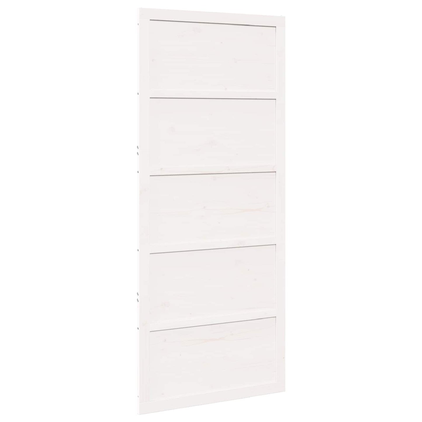 Istállóajtó Fehér 100 x 2,5 x 208 cm Tömör Fenyőfa