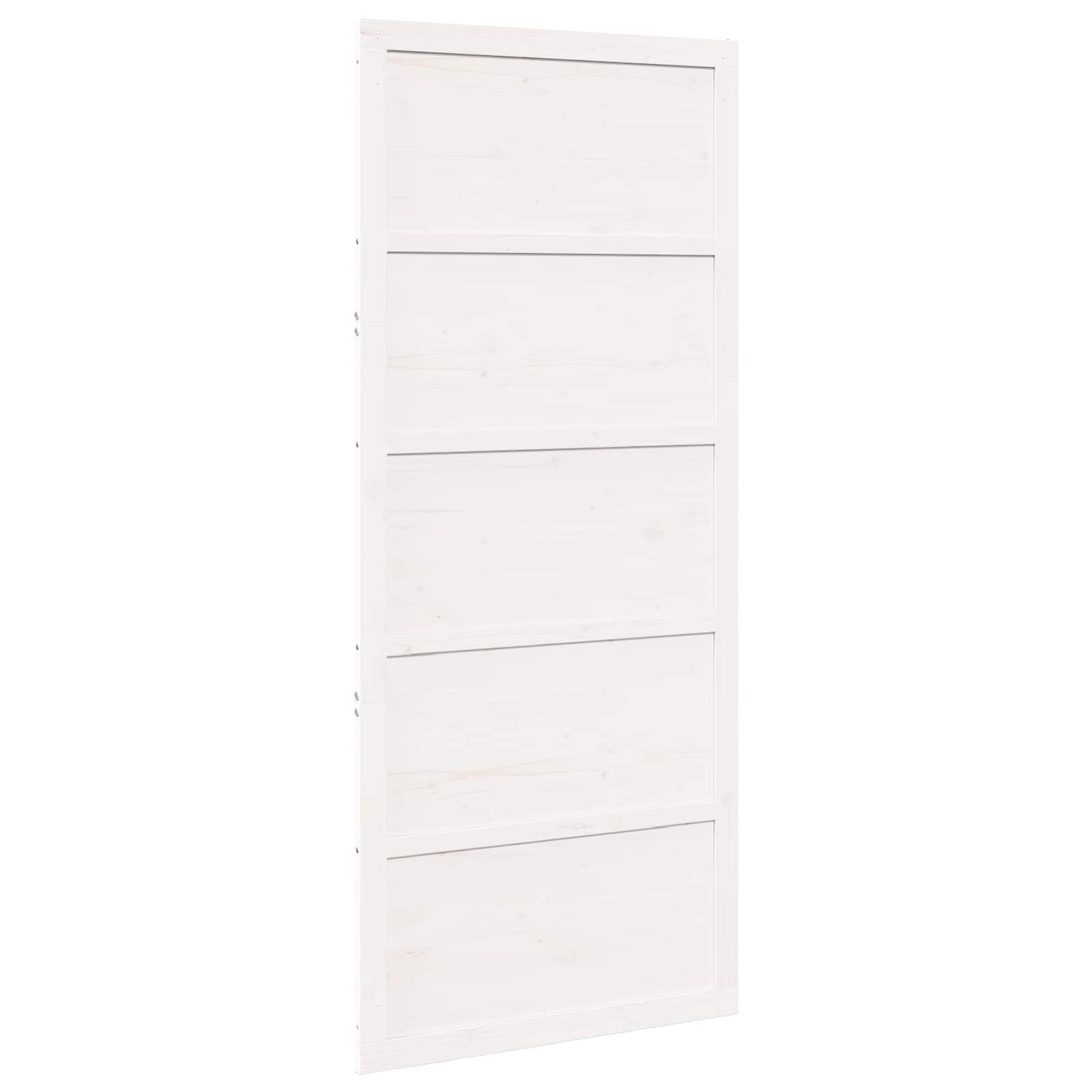 Istállóajtó Fehér 100 x 2,5 x 208 cm Tömör Fenyőfa